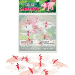 Egpull<Itty Bitty Happy Axolotls (Bag of 8) - Tiny Figurines Crafts - Archie McPhee - Miniature Marvels: Airplane Models & Painted Dice