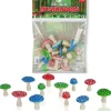 Egpull<Itty Bitty Mushrooms (Bag of 12) - Magical Cute Garden Figurines - Archie McPhee - Miniature Marvels: Airplane Models & Painted Dice