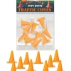 Egpull<Itty Bitty Traffic Cones (Bag of 10) - Construction Figurine Toys -Archie McPhee - Miniature Marvels: Airplane Models & Painted Dice