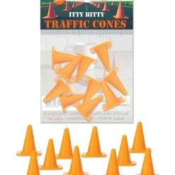 Egpull<Itty Bitty Traffic Cones (Bag of 10) - Construction Figurine Toys -Archie McPhee - Miniature Marvels: Airplane Models & Painted Dice