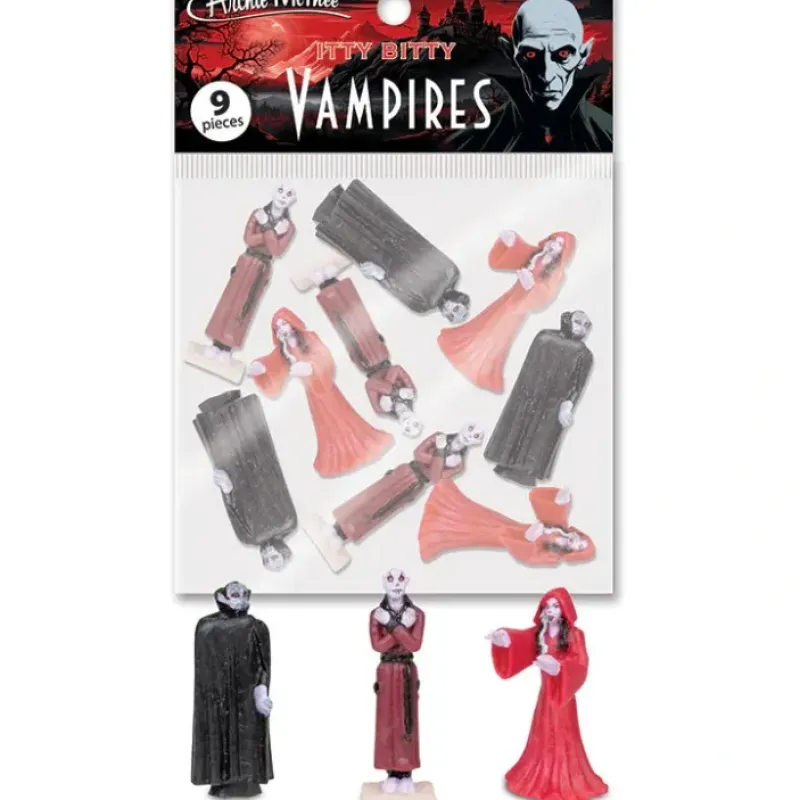 Egpull<Itty Bitty Vampires (Bag of 9) - Mini Statue Figurines - Archie McPhee - Miniature Marvels: Airplane Models & Painted Dice
