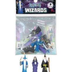 Egpull<Itty Bitty Wizards (Bag of 9) - Mini Magical Statue Figurines - Archie McPhee - Miniature Marvels: Airplane Models & Painted Dice