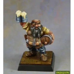 Miniature<Jalarak Leadbarrels, Dwarf Brewmaster: Dungeon Dwellers RPR 07015 - Miniature Marvels: Airplane Models & Painted Dice