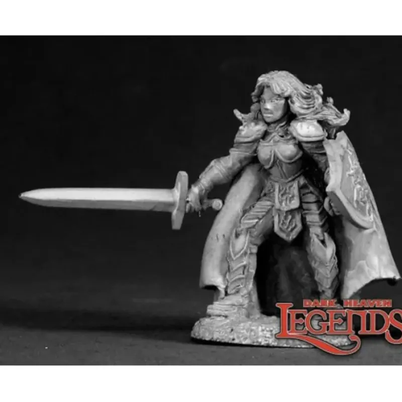 Miniature<Jana Blackfire, Female Warrior: Dark Heaven Legends RPR 03006 - Miniature Marvels: Airplane Models & Painted Dice