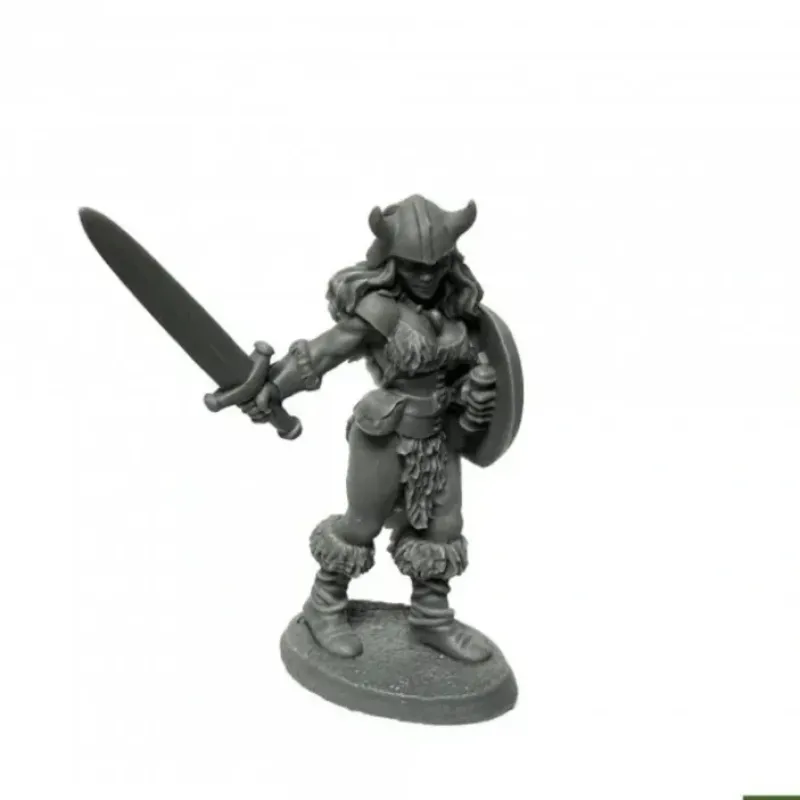 Miniature<Jana Frostwind, Barbarian: Bones USA - Dungeon Dwellers RPR 07025 - Miniature Marvels: Airplane Models & Painted Dice