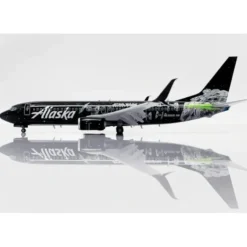 Airplane Model*JC Wings SA4ASA009 1:400 Alaska Boeing 737-800 N538AS - Miniature Marvels: Airplane Models & Painted Dice