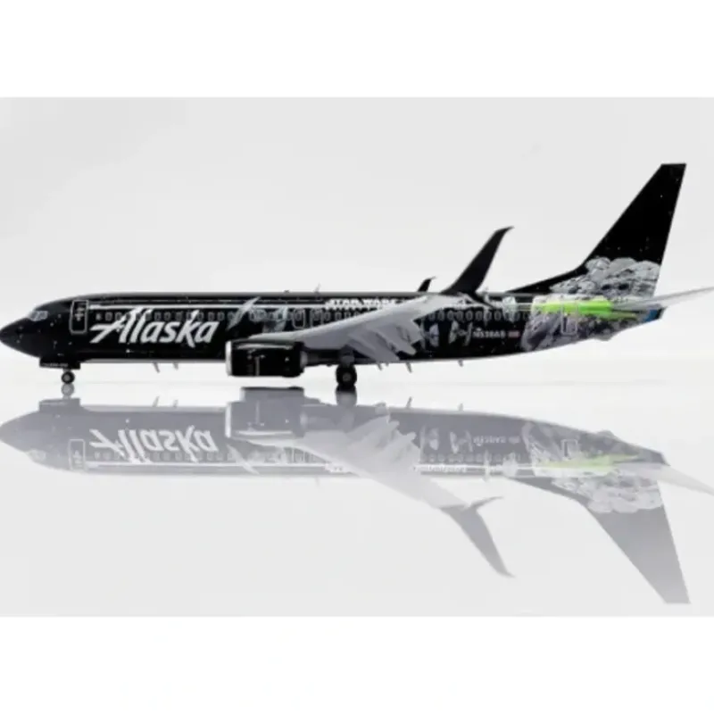 Airplane Model*JC Wings SA4ASA009 1:400 Alaska Boeing 737-800 N538AS - Miniature Marvels: Airplane Models & Painted Dice