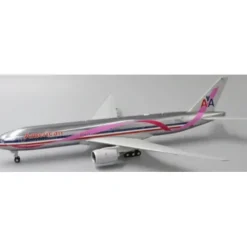 Airplane Model*JC Wings XX2192 1:200 American Airlines Boeing 777-200ER "Pink Ribbon" N759AN - Miniature Marvels: Airplane Models & Painted Dice