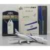 Airplane Model*JC Wings XX40108 1:400 El Al Boeing 747-400 (With Aviationtag) - Miniature Marvels: Airplane Models & Painted Dice