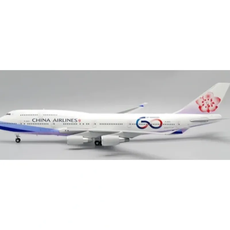 Airplane Model*JC Wings XX20093A 1:200 China Airlines Boeing 747-400 "60th Anniversary" B-18210 (Flaps Down) - Miniature Marvels: Airplane Models & Painted Dice