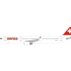 Airplane Model*JFox 1:200 JF-A321-004 Swiss Airlines Airbus A321 HB-IOO - Miniature Marvels: Airplane Models & Painted Dice