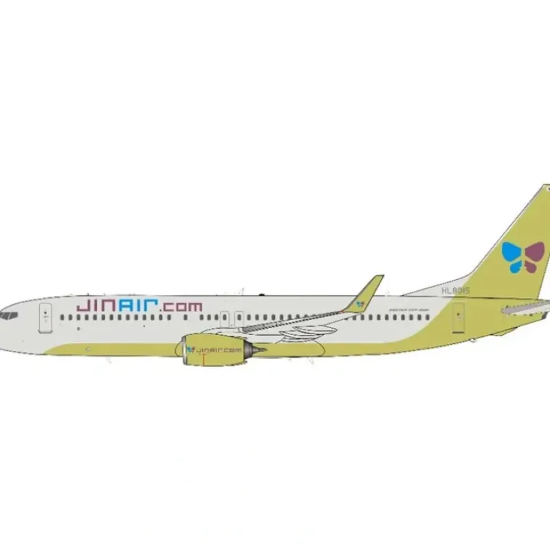 Airplane Model*JFox JF-737-8-024 1:200 Jinair.com Boeing 737-800 HL8015 - Miniature Marvels: Airplane Models & Painted Dice