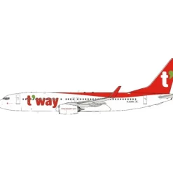 Airplane Model*JFox JF-737-8-034 1:200 T'Way Boeing 737-800 HL8300 - Miniature Marvels: Airplane Models & Painted Dice