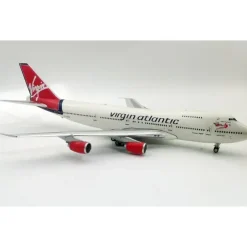 Airplane Model*JFox JF-747-2-034 1:200 Virgin Atlantic Boeing 747-200 - Miniature Marvels: Airplane Models & Painted Dice