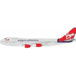 Airplane Model**JFox JF-747-2-035 1:200 Virgin Atlantic Boeing 747-200 - Miniature Marvels: Airplane Models & Painted Dice