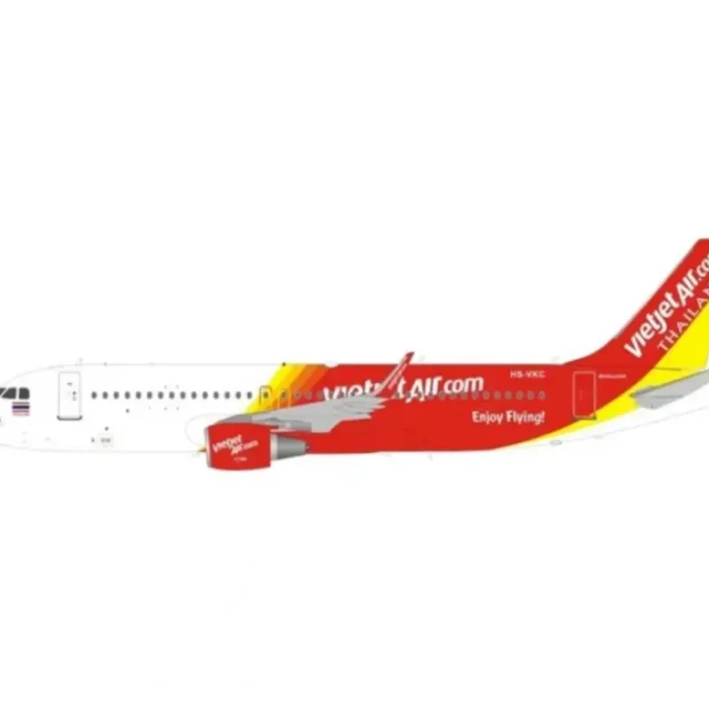 Airplane Model*Jfox JF-A320-003 1:200 A320-200 Vietjet Thailand HS-VKC - Miniature Marvels: Airplane Models & Painted Dice