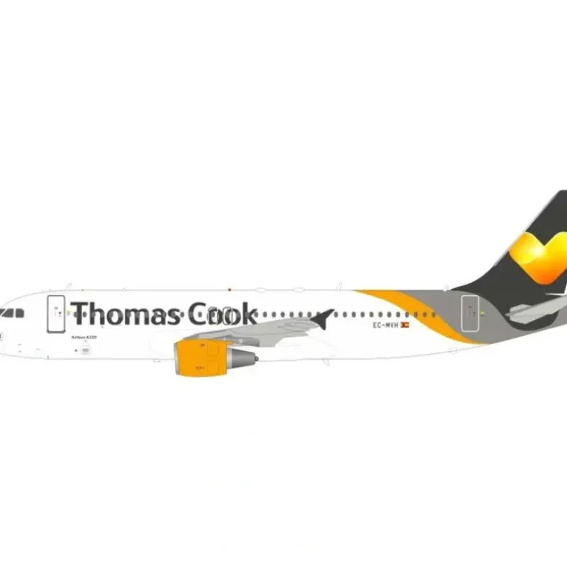 Airplane Model*Jfox JF-A320-023 1:200 Airbus A320-200 Thomas Cook EC-MVH - Miniature Marvels: Airplane Models & Painted Dice