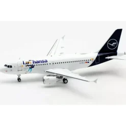 Airplane Model*JFox JF-A319-013 1:200 Lufthansa A319-114 "Lu the Duck D-AILU" - Miniature Marvels: Airplane Models & Painted Dice