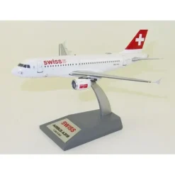 Airplane Model*JFox JF-A319-011 1:200 Swiss Airbus A319 HB-IPU - Miniature Marvels: Airplane Models & Painted Dice