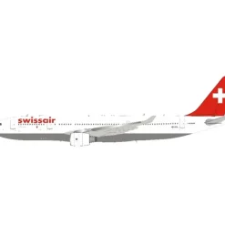 Airplane Model*Jfox JF-A330-2-001 1:200 Swissair Airbus A330-200 - Miniature Marvels: Airplane Models & Painted Dice