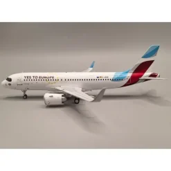 Airplane Model*JFox JF-A320-053 A320-251N Eurowings Yes to Europe D-AENE - Miniature Marvels: Airplane Models & Painted Dice