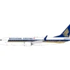 Airplane Model*JFox JF-737-8M-003 1:200 737-8 Max Singapore Airlines - Miniature Marvels: Airplane Models & Painted Dice