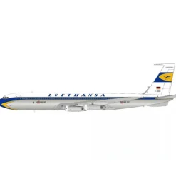 Shop All**JFox JF-707-001P 1:200 Lufthansa Boeing 707-400 - Miniature Marvels: Airplane Models & Painted Dice