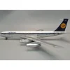 Airplane Model*JFox JF-707-3-005P Lufthansa 707-330C Polished D-ABOX - Miniature Marvels: Airplane Models & Painted Dice