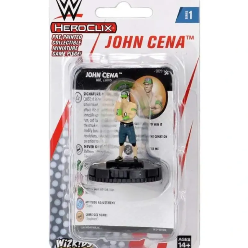 Miniature<John Cena Expansion Pack: WWE HeroClix WZK 73894 - Miniature Marvels: Airplane Models & Painted Dice