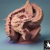Miniature<Jormungandr Attacking - Miniature Marvels: Airplane Models & Painted Dice