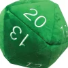 Accessories<Jumbo D20 Novelty Dice Plush - Green with White - Miniature Marvels: Airplane Models & Painted Dice