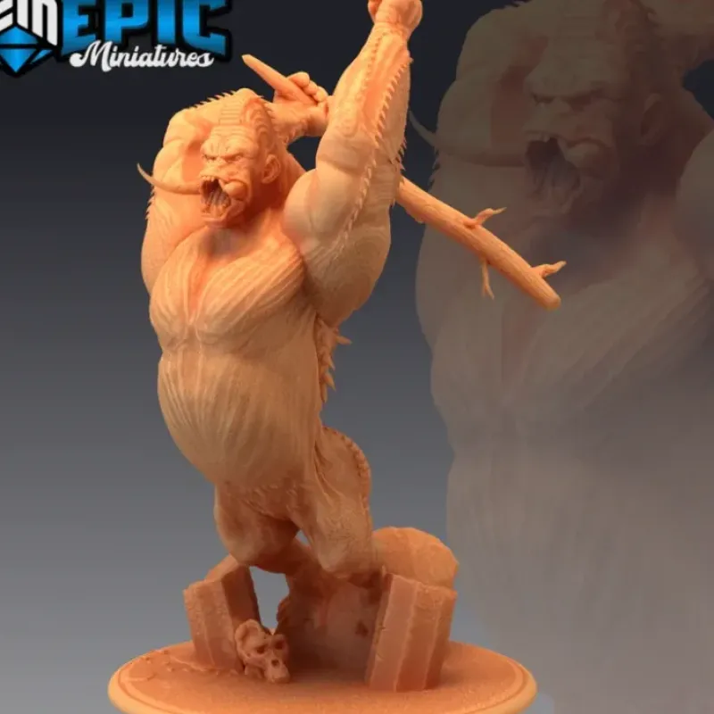 Miniature<Jungle Kong Attacking - Miniature Marvels: Airplane Models & Painted Dice