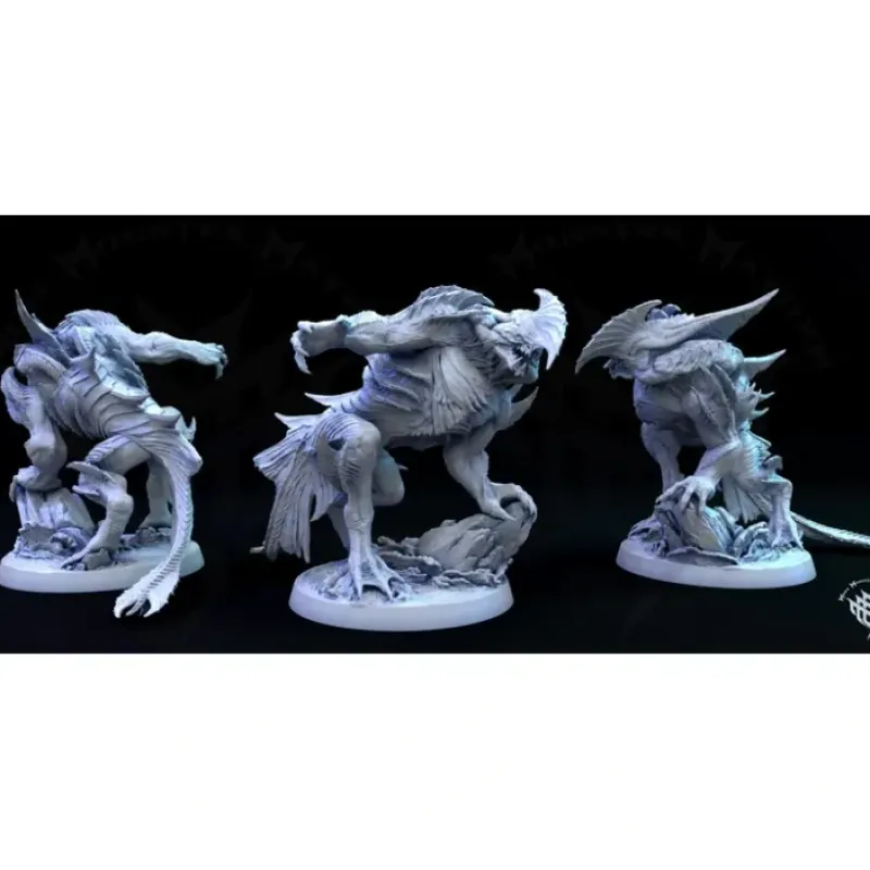 Miniature<Kaiju - Miniature Marvels: Airplane Models & Painted Dice