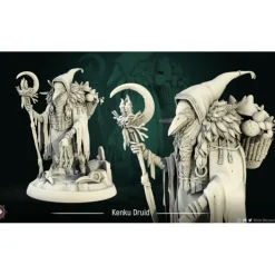 Miniature<Kenku Druid - Miniature Marvels: Airplane Models & Painted Dice