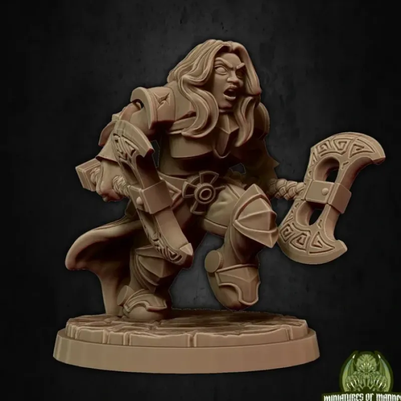 Miniature<Kinessa The Fury - Miniature Marvels: Airplane Models & Painted Dice