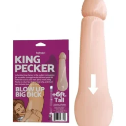 Egpull<King Pecker 6 Ft Giant Inflatable Blow Up Willy Bachelorette Hen Adult Party NEW - Miniature Marvels: Airplane Models & Painted Dice