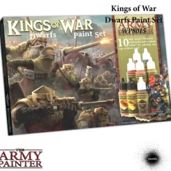 Paint<Kings of War - Dwarfs Paint Set (10): License Warpaints TAP WP8015 - Miniature Marvels: Airplane Models & Painted Dice