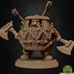 Miniature<Klaus The Barrel - Miniature Marvels: Airplane Models & Painted Dice