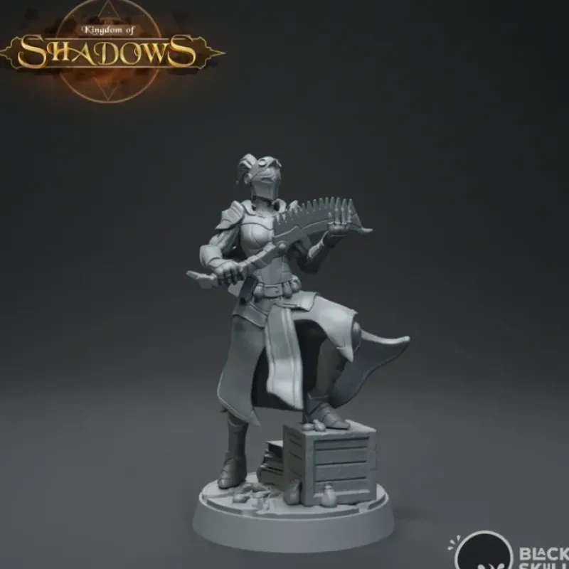 Miniature<Knight Valina Pose 1 - Miniature Marvels: Airplane Models & Painted Dice