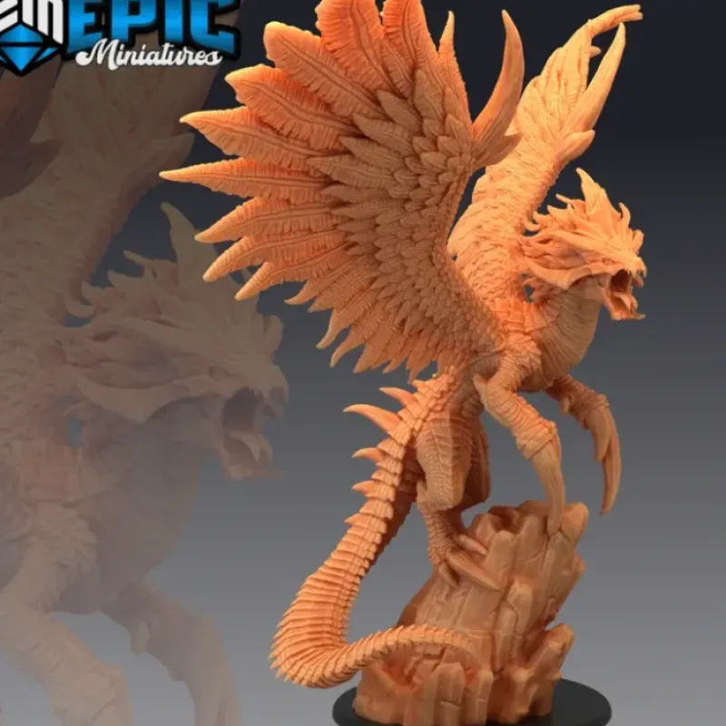 Miniature<Kukulkan Landed - Miniature Marvels: Airplane Models & Painted Dice