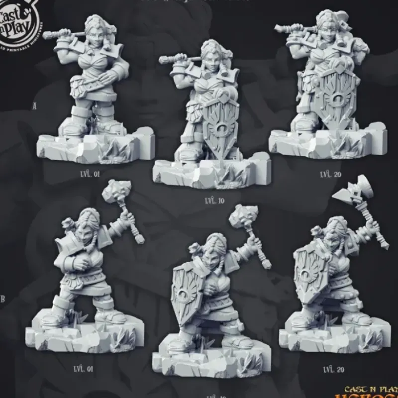 Miniature<Lasryl "The Cleric" - Miniature Marvels: Airplane Models & Painted Dice
