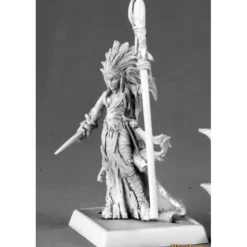 Miniature<Liela Mordollwen, Dark Elf Sorceress: Warlord RPR 14590 - Miniature Marvels: Airplane Models & Painted Dice