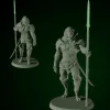 Miniature<Lion Warrior - Miniature Marvels: Airplane Models & Painted Dice