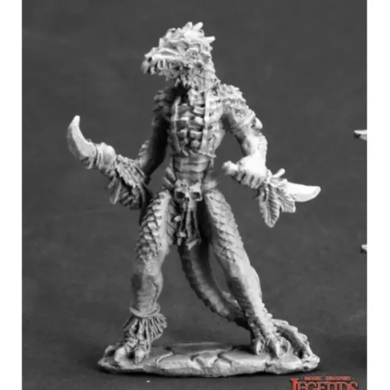 Miniature<Lizardman Shaman: Dark Heaven Legends RPR 03607 - Miniature Marvels: Airplane Models & Painted Dice