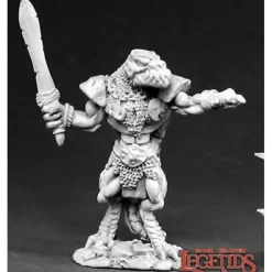 Miniature<Lizardman Tyrant: Dark Heaven Legends RPR 02408 - Miniature Marvels: Airplane Models & Painted Dice