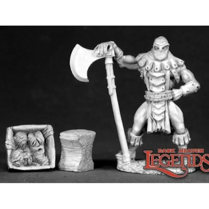 Miniature<Logar the Executioner: Dark Heaven Legends RPR 02547 - Miniature Marvels: Airplane Models & Painted Dice