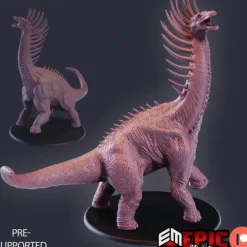 Miniature<Long Neck Dinosaur - Miniature Marvels: Airplane Models & Painted Dice