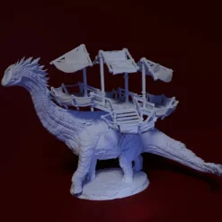 Miniature<Long Neck With Platform - Miniature Marvels: Airplane Models & Painted Dice