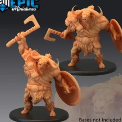 Miniature<Longhorn Minotaurs - Miniature Marvels: Airplane Models & Painted Dice