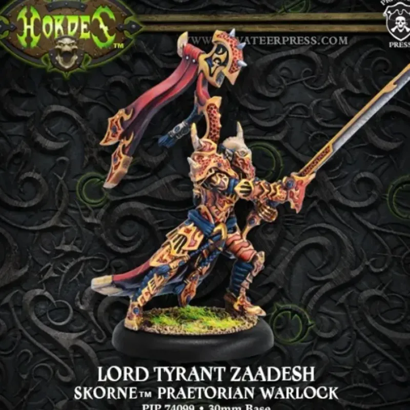 Miniature<Lord Tyrant Zaadesh: Skorne - Warlock PIP 74099 - Miniature Marvels: Airplane Models & Painted Dice